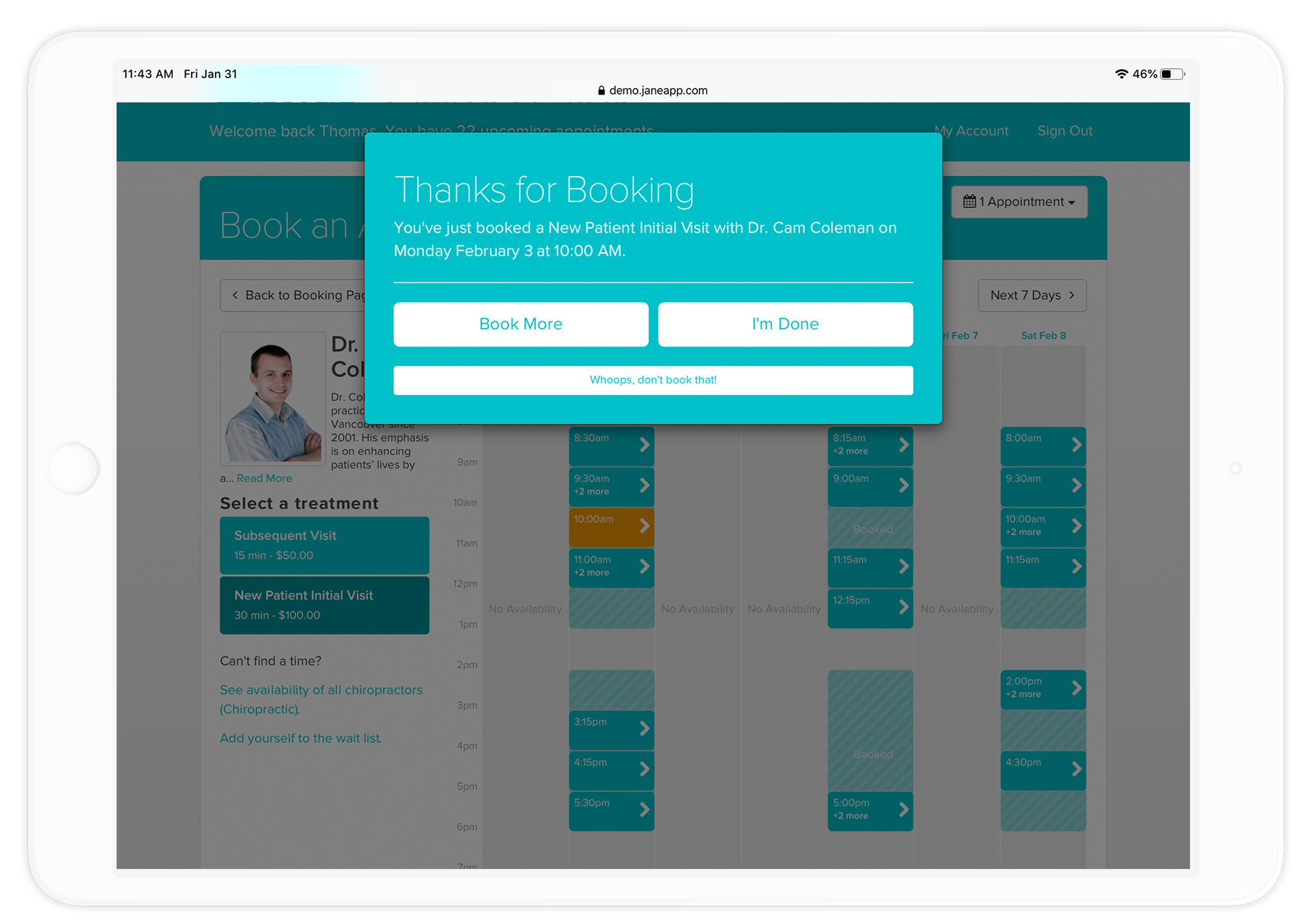 An easy, affordable scheduling program for your health care clinic.