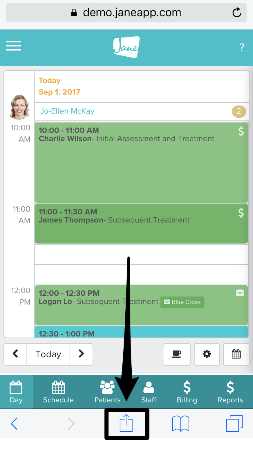 Using Jane on a Smartphone Jane App Practice Management Software