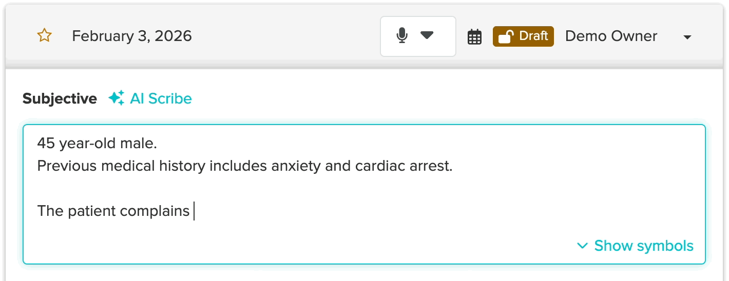 how to use phrases in a chart entry