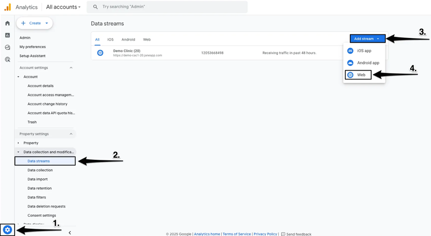 An image of the navigational steps