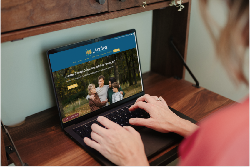 Therapist using Jane Websites to support their business growth