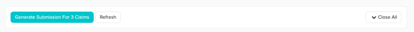 The Generate Submission For 3 Claims button at the bottom of the Pre-Submission Checklist