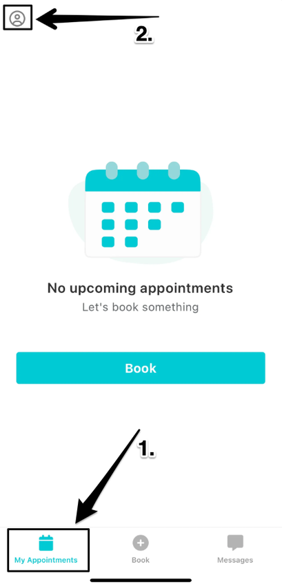An image of the navigational steps to view username and password settings