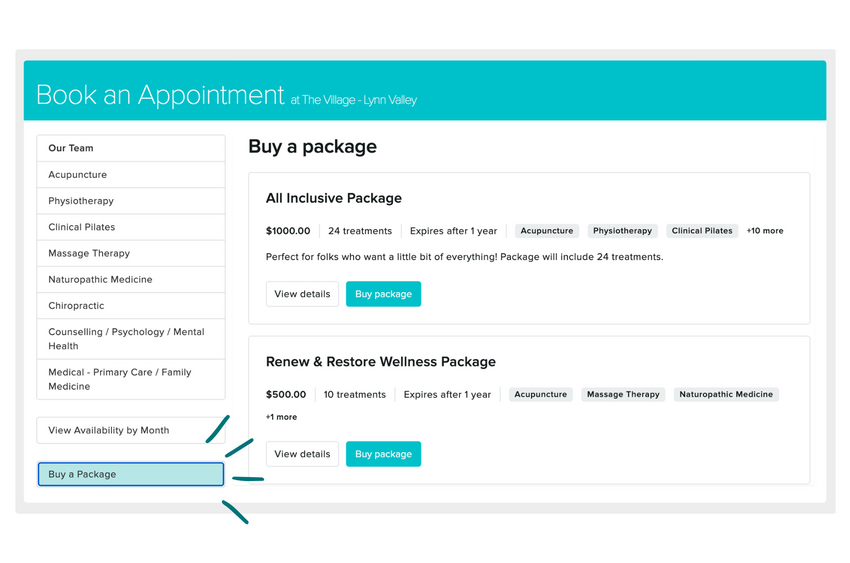 Jane online packages