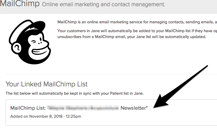 Mailchimp List